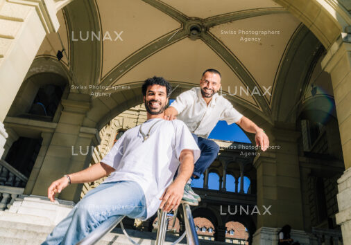 Ahmed Ajil und Kambez Nuri, Hosts Podcast Keshmesh