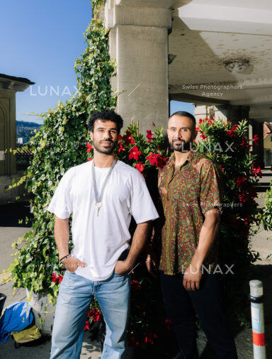 Ahmed Ajil und Kambez Nuri, Hosts Podcast Keshmesh