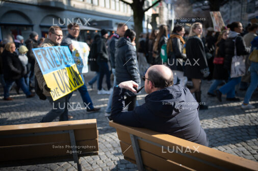 Ukraine Antikriegsdemonstration St. Gallen